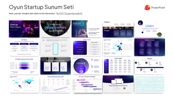 Oyun Startup Sunum Seti Sayfalar Oyun Startup Sunum Seti
